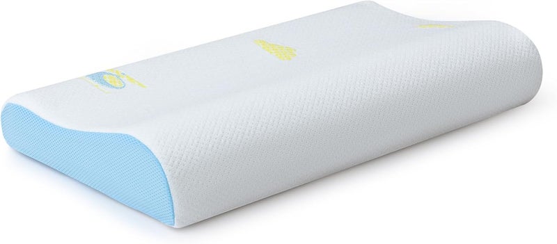 Hcore Memory Foam Pillow for Sleeping, Small Travel, Adjustable, Breathable and Soft, CertiPUR-US Certified, 12x20 lnch - Image 1